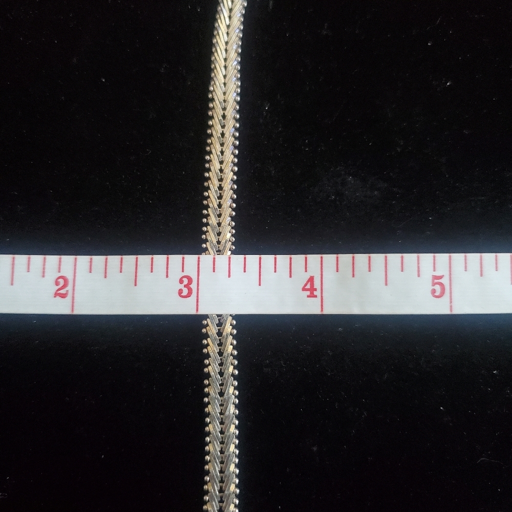 Milor 925 Sterling Silver Jaguar or Panther clasp bracelet. 16.4 grms. - Picture 11 of 14